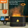 REUP Flame Aroma Diffuser Air Humidifier Ultrasonic Cool Mist Maker Fogger LED Essential Oil Jellyfish Difusor Fragrance Home 1