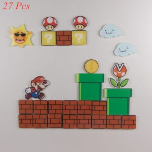 17/22/28/29/64 Pcs Super Fridge Magnets Refrigerator Japan Cartoon Gaming Cartoon Ice Box Paster Icebox Sticker 15