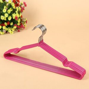 10pcs Colorful Rubber Stainless Steel Hangers For Clothes Pegs Antiskid Drying Clothes Rack Non Slip Hanger Outdoor Drying Rack 6