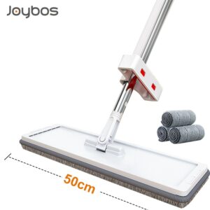 JOYBOS Flat Mop Plus 50 CM Large Head No Hand Wash Dry Wet Mops Household Magic Squeeze Pool Brush Cleaning Mop Garden Hotel Mop 1