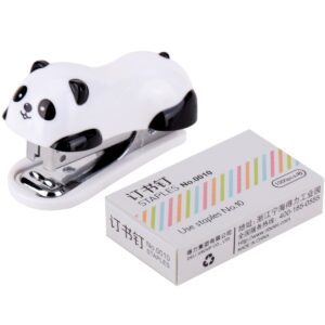 22 pack/lot Cute Little Animals Panda Stapler Set Escolar Papelaria School Office Supply Student Prize Birthday Gift 1