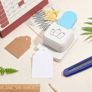 3 in 1 Tag Punch Paper Punches For DIY Papercraft Scrapbook Card Art 3.81 cm 5.08 cm 6.35 cm Puncher Offices School Supplies 1