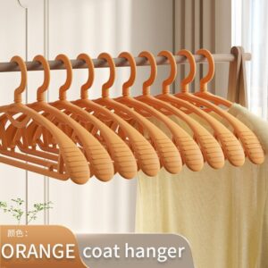 10PCS Retro Wide-Shoulder Non-Slip Hanger Closet Organizer Hangers For Clothes Organizer Drying Rack for Coat Wardrobe Storage 12