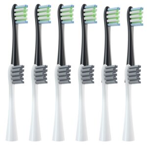 12Pcs Replacement Brush Heads for Oclean X/ X PRO/ Z1/ F1/ One/ Air 2 /SE Sonic Electric Toothbrush Soft DuPont Bristle Nozzles 16