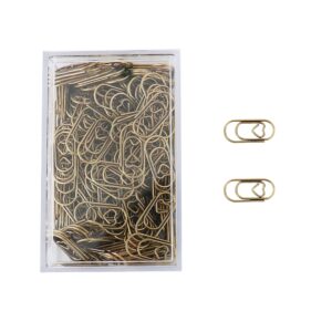 200 Pcs Small Paper Clips Love Heart Paperclips Stainless Steel in Tinplate Paper Clips Holder Office School Home Desk Organizer 8