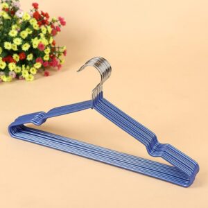 10pcs Colorful Rubber Stainless Steel Hangers For Clothes Pegs Antiskid Drying Clothes Rack Non Slip Hanger Outdoor Drying Rack 11