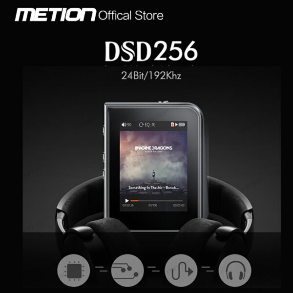 2022NEW DSD256 Mini HiFi MP3 Music Player Metal 24Bit/192KHz DSP DAC Lossless Hard Decording HD OTG APE FLAC Full Formats Player 3