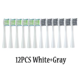 12PCS Replacement Brush Heads for Oclean X/ X PRO/ Z1/ F1/ One/ Air 2 /SE Sonic Electric Toothbrush DuPont Soft Bristle Nozzles 7