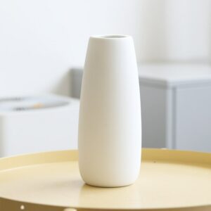 1PC Nordic Style White Ceramic Vase Flower Pot Home Decoration Accessories Office Living Room Interior Decor 2# 17