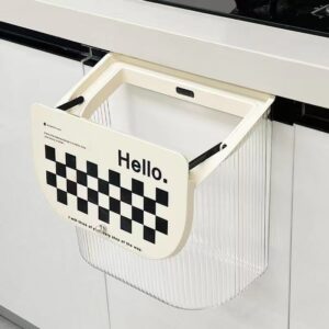 12L Kitchen Trash Can Wall Mounted Recycle Garbage Basket Trash Bin With Lid Cabinet Door Hanging Sliding Cover Storage Bucket 1