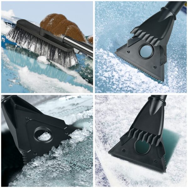 Car Extendable Windshield Snow Cleaning Scraping Cleaning Tool Snow Removal Glass Brush Ice Scraper Snow Shovel Car Accessories 6