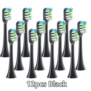 12pcs for SOOCAS X3/X3U/X5 Replacement Toothbrush Heads Clean Tooth Brush Heads Sonic Electric Toothbrush Soft Bristle Nozzles 13