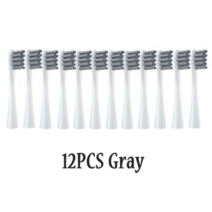 12PCS Replacement Brush Heads for Oclean X/ X PRO/ Z1/ F1/ One/ Air 2 /SE Sonic Electric Toothbrush DuPont Soft Bristle Nozzles 15