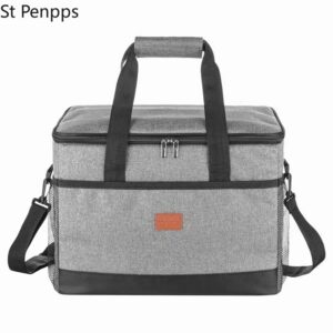 32L Soft Cooler Bag with Hard Liner Large Insulated Picnic Lunch Bag Box Cooling Bag for Camping BBQ Family Outdoor Activities 7