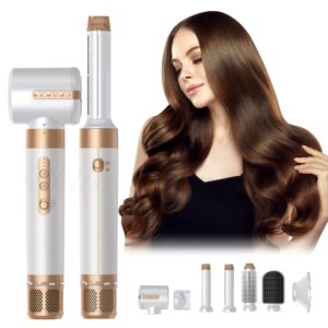 Hair Dryer Brushless 7 In 1 Hot Air Brush Negative Ion Blow Dryer High Speed Hair Dryers Air Styling Curling Iron Hair Curler 1