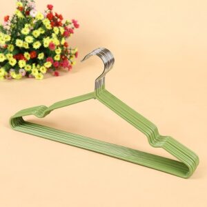 10pcs Colorful Rubber Stainless Steel Hangers For Clothes Pegs Antiskid Drying Clothes Rack Non Slip Hanger Outdoor Drying Rack 9