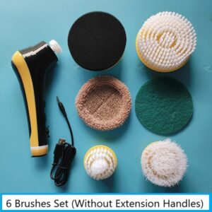 10 in 1 Electric Cleaning Brush USB Electric Spin Cleaning Scrubber Electric Cleaning Tools Kitchen Bathroom Cleaning Gadgets 8