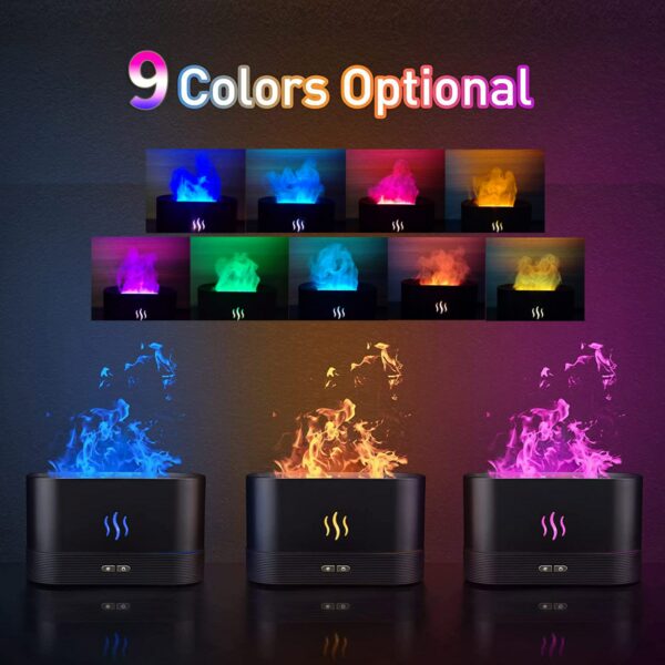 REUP Flame Aroma Diffuser Air Humidifier Ultrasonic Cool Mist Maker Fogger LED Essential Oil Jellyfish Difusor Fragrance Home 4