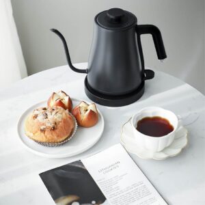 1L Retro Coffee Hand Brewing Kettle Tea Brewing Kettle Long Mouth Electric Kettle Household Kitchen Appliances 220V 1