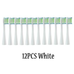12PCS Replacement Brush Heads for Oclean X/ X PRO/ Z1/ F1/ One/ Air 2 /SE Sonic Electric Toothbrush DuPont Soft Bristle Nozzles 12