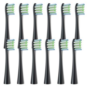 12Pcs Replacement Brush Heads for Oclean X/ X PRO/ Z1/ F1/ One/ Air 2 /SE Sonic Electric Toothbrush Soft DuPont Bristle Nozzles 25