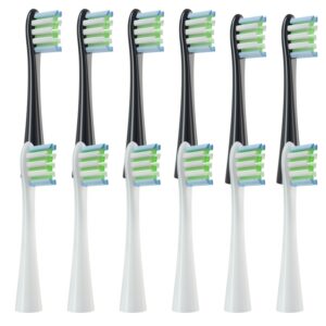 12Pcs Replacement Brush Heads for Oclean X/ X PRO/ Z1/ F1/ One/ Air 2 /SE Sonic Electric Toothbrush Soft DuPont Bristle Nozzles 14