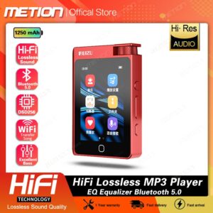 2022 New HiFi Player Bluetooth 5.0 MP3Player Support EQ Equalization Audio Music Player Portable FM Radio Ebook Metal Walkman 1
