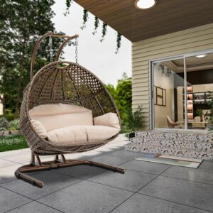 2 Person / Single swing chair hanging chair garden chair egg chair Outdoor Patio Furniture 8
