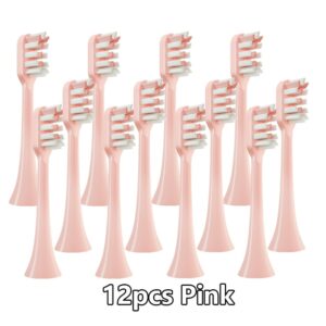 12pcs for SOOCAS X3/X3U/X5 Replacement Toothbrush Heads Clean Tooth Brush Heads Sonic Electric Toothbrush Soft Bristle Nozzles 11
