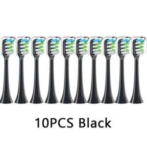 10PCS Replacement Brush Heads For SOOCAS X3/X3U/X5 Sonic Electric Toothbrush DuPont Soft Suitable Vacuum Bristle Nozzles 10