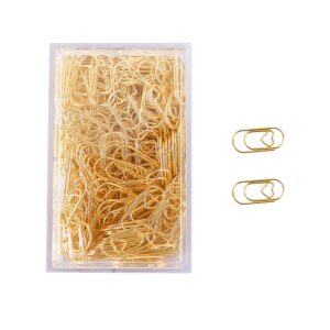 200 Pcs Small Paper Clips Love Heart Paperclips Stainless Steel in Tinplate Paper Clips Holder Office School Home Desk Organizer 9