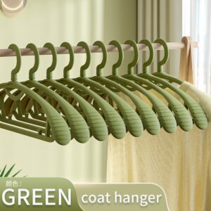 10PCS Retro Wide-Shoulder Non-Slip Hanger Closet Organizer Hangers For Clothes Organizer Drying Rack for Coat Wardrobe Storage 8